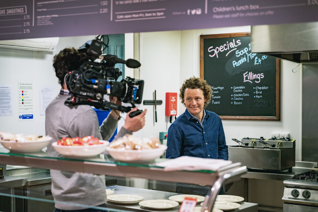 Tom Kitchin in the Vintage Vibes kitchen